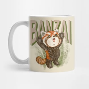 Banzai red panda Mug